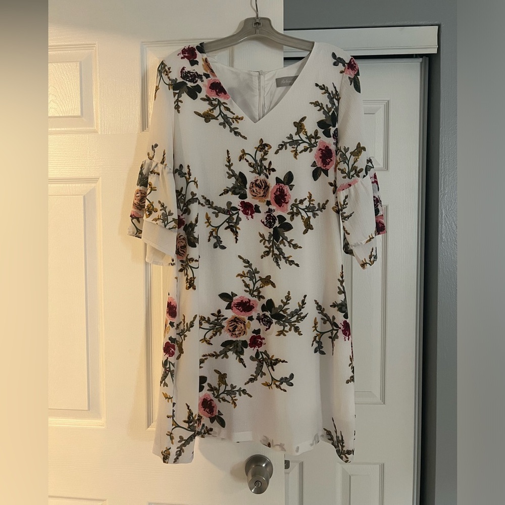 White Floral Dress